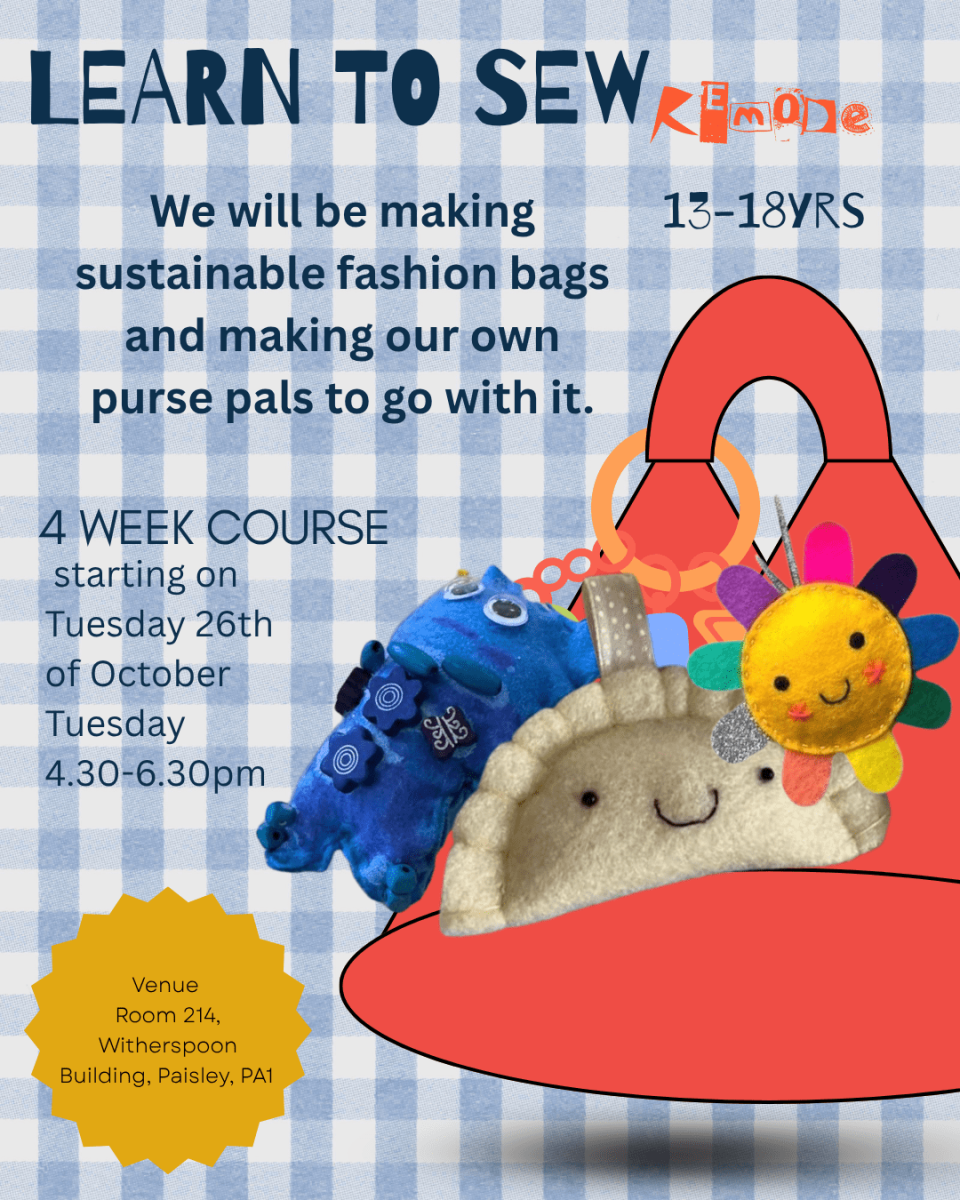 Learn to sew for 13 -18 year olds